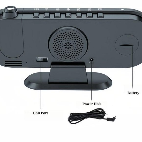 Multifunctional Creative LED Projection Clock - Picture 8 of 16